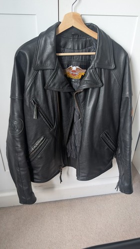 Harley davidson black leather - black,