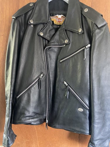 Men leather biker jacket - biker,