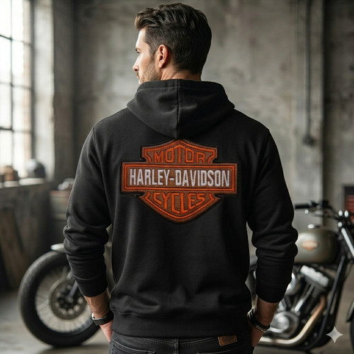 Harley biker embroidered - harley,