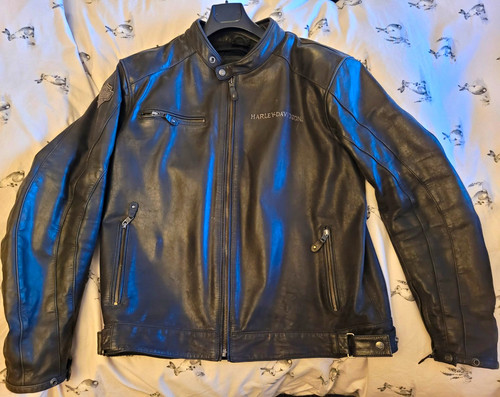 Harley davidson leather jacket - leather,