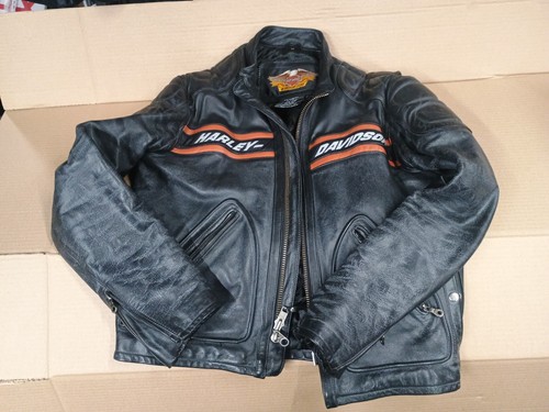 Harley davidson black leather - harley,